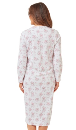 Marlon Pretty Floral Long Sleeve Cotton Nightdress